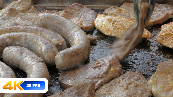 Turn Sausages and Steaks