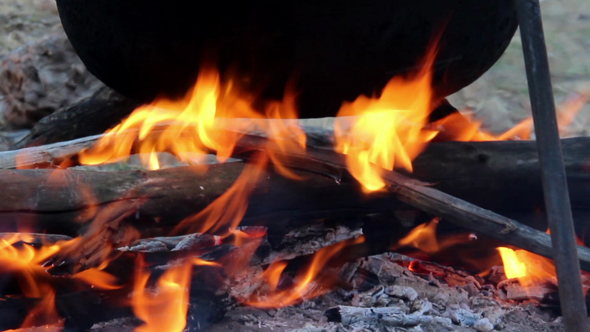 Cauldron On Campfire 2