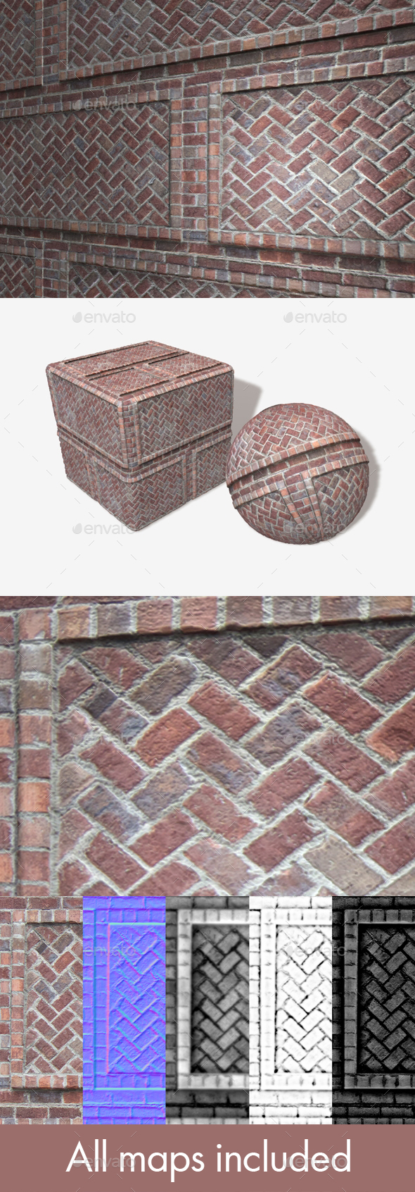 Brick Decoration Seamless - 3Docean 16267313