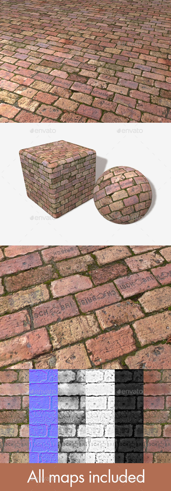 Recycled Bricks Seamless - 3Docean 16267530