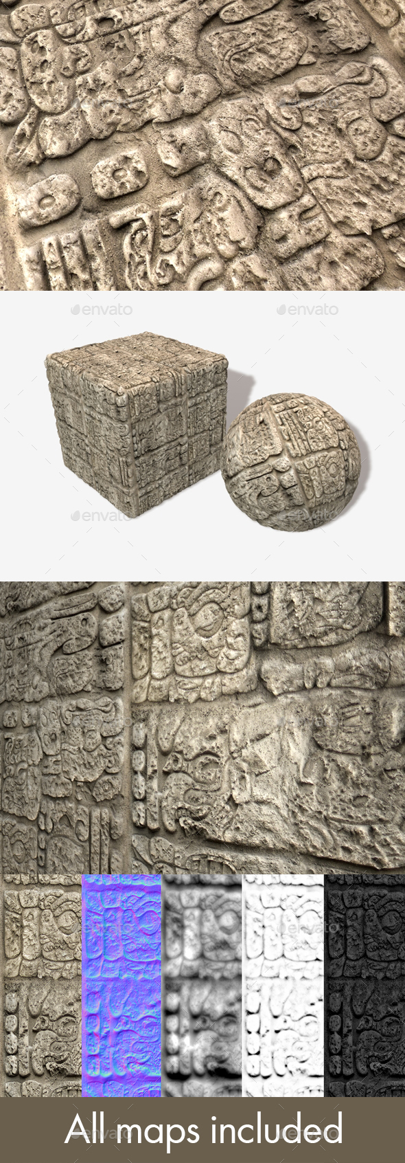 Temple Wall Carving - 3Docean 16267601