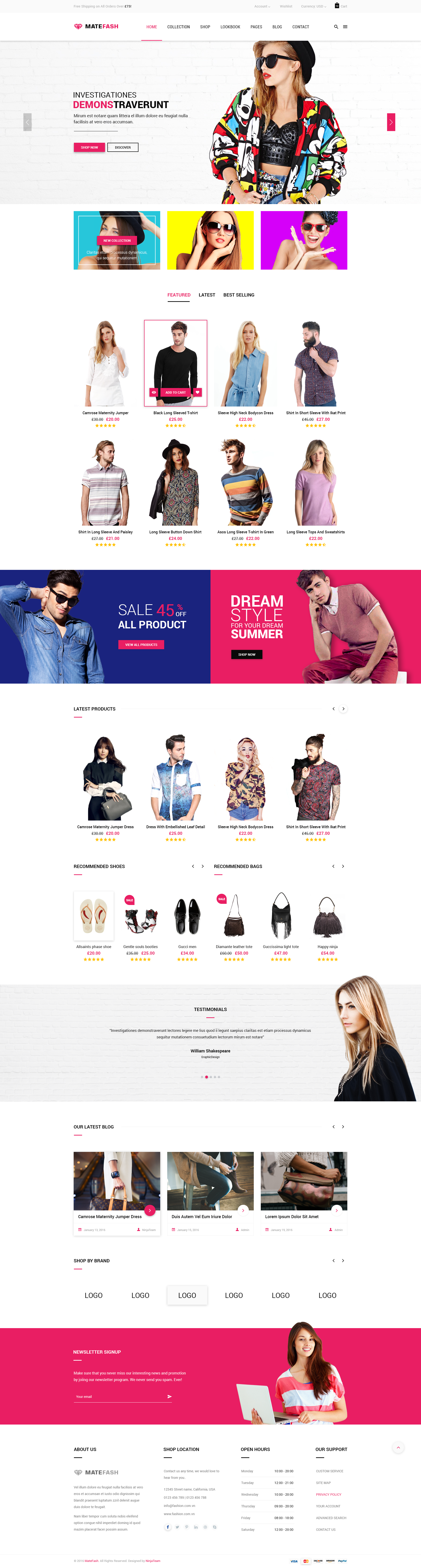 MateFash - Material Fashion Shop PSD Template by NinjaTeam | ThemeForest
