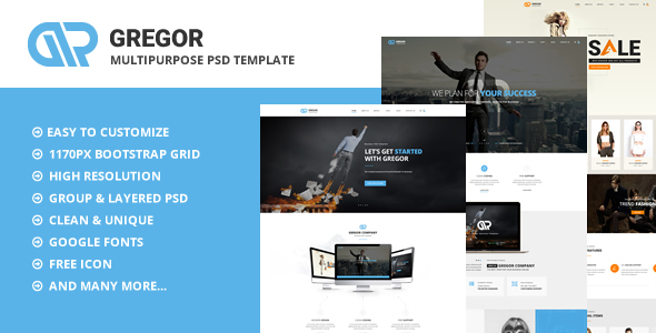 Gregor - Multipurpose - ThemeForest 16277313