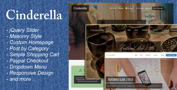 Cinderella - Responsive Blogger Template - Blogger Blogging