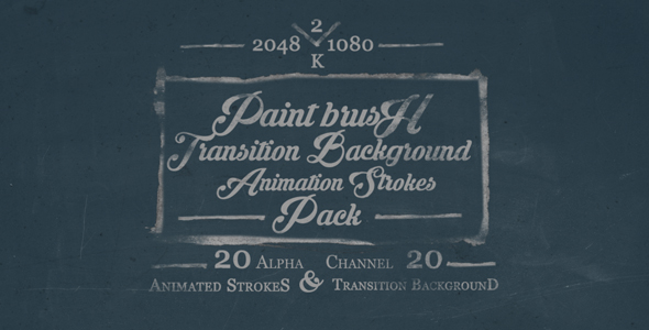 Paint Brush Transition and Animation Strokes