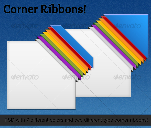Web Corner Ribbons - Miscellaneous Web Elements