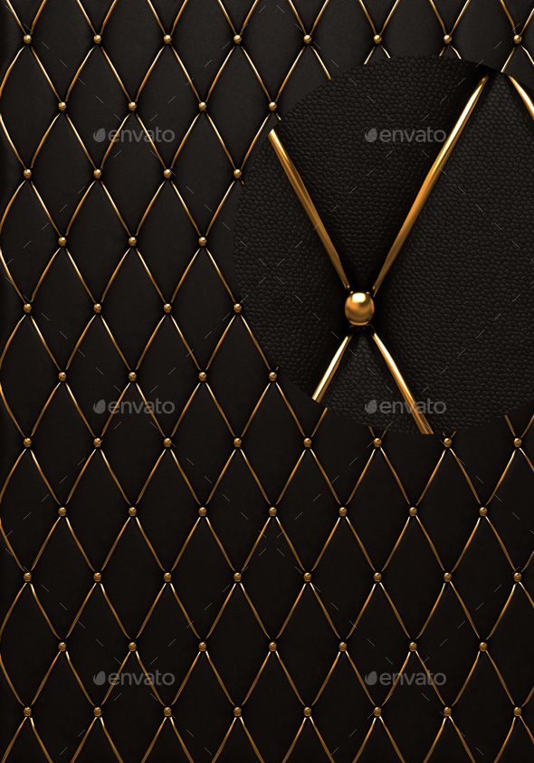 Black Button-Tufted Leather Background by khartblanche | GraphicRiver