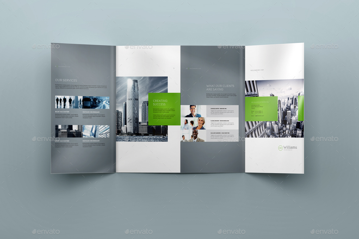 gate fold brochures