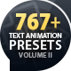 Text Preset Volume II for Animation Kit - VideoHive Item for Sale