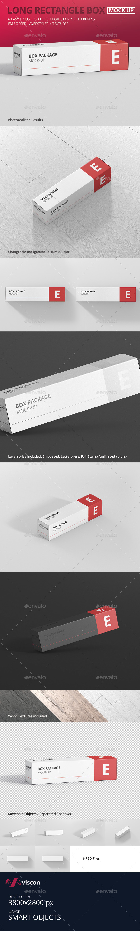 Download Package Box Mock-Up - Long Rectangle by visconbiz ...