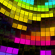 Revolving Neon Tiles Stage Light - Rainbow Gradient Flickering - VideoHive Item for Sale