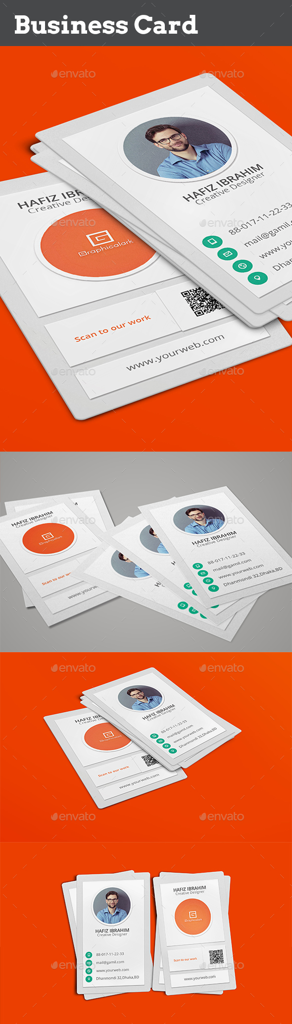 Flat Business Card - Business Cards Print Templates