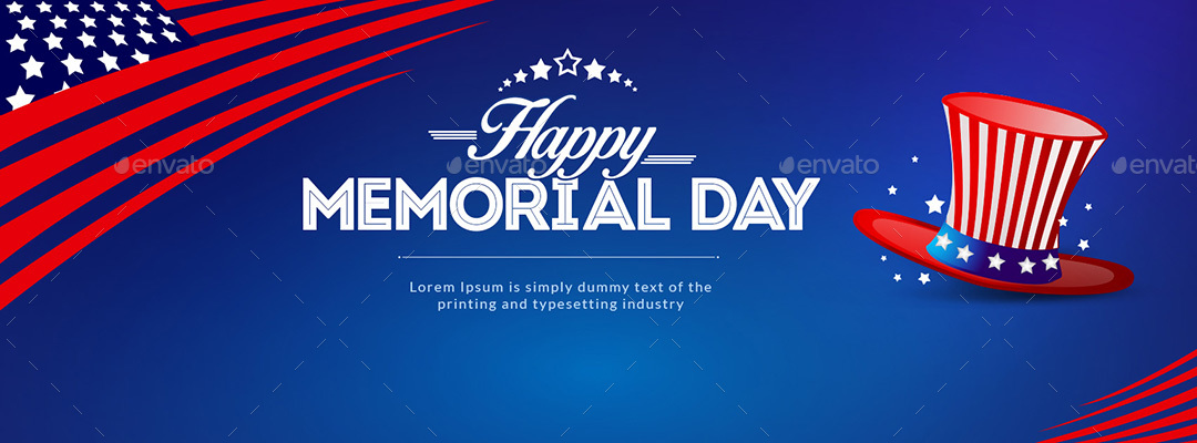 Memorial Day Facebook Covers - 4 Designs - Images Included by Hyov