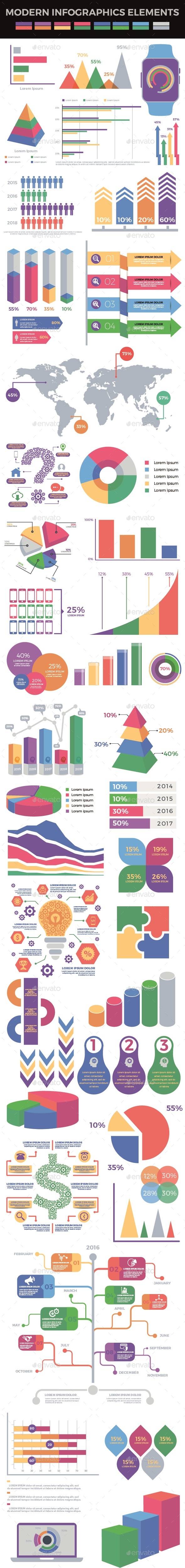 Modern Infographics Elements - Infographics