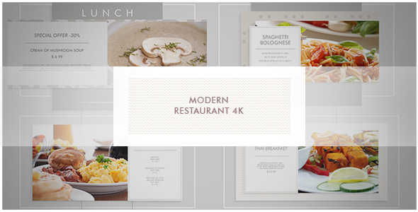 Modern Restaurant/ New Cafe/ Chef's Burger/ Vegetarian Menu/ Food Promotion/ Street Food Market/ TV