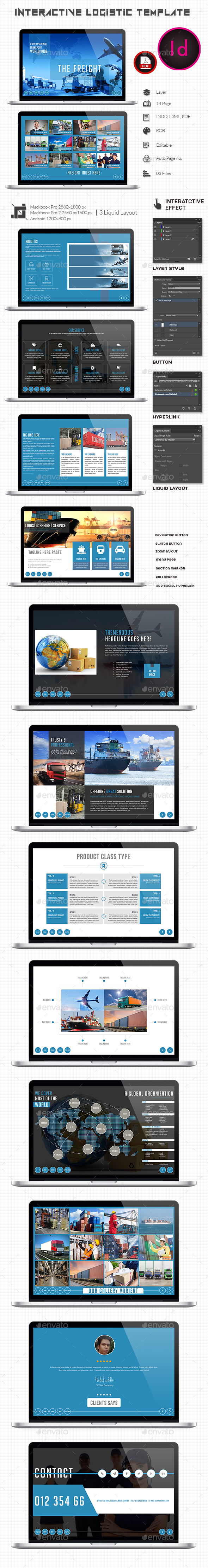 Interactive Logistic Template - ePublishing