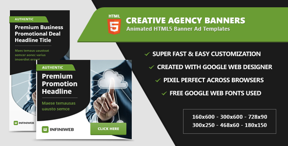 Creative Agency Banner - CodeCanyon 16219597