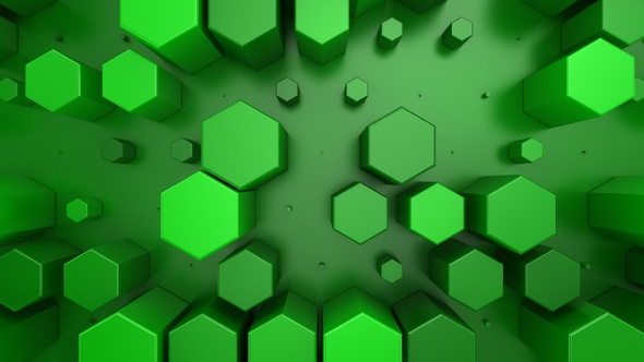 Background of Animated Hexagons, Motion Graphics | VideoHive