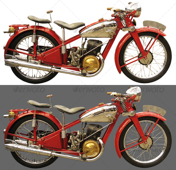 Ancient Motorcycle by yio GraphicRiver