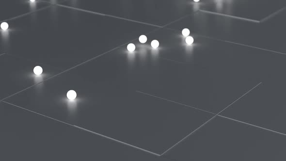 Bouncing Spheres On Square Surface