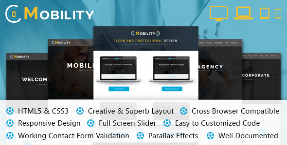 Mobility One Page - ThemeForest 16305253