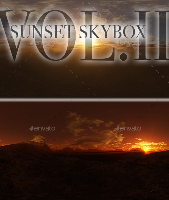 Sunset Skybox Pack - 3Docean 16306073