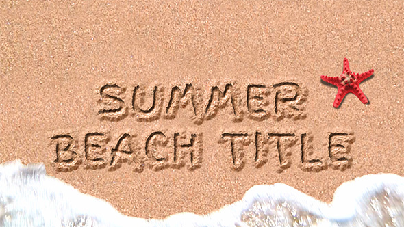 Sand Title - VideoHive 16310547
