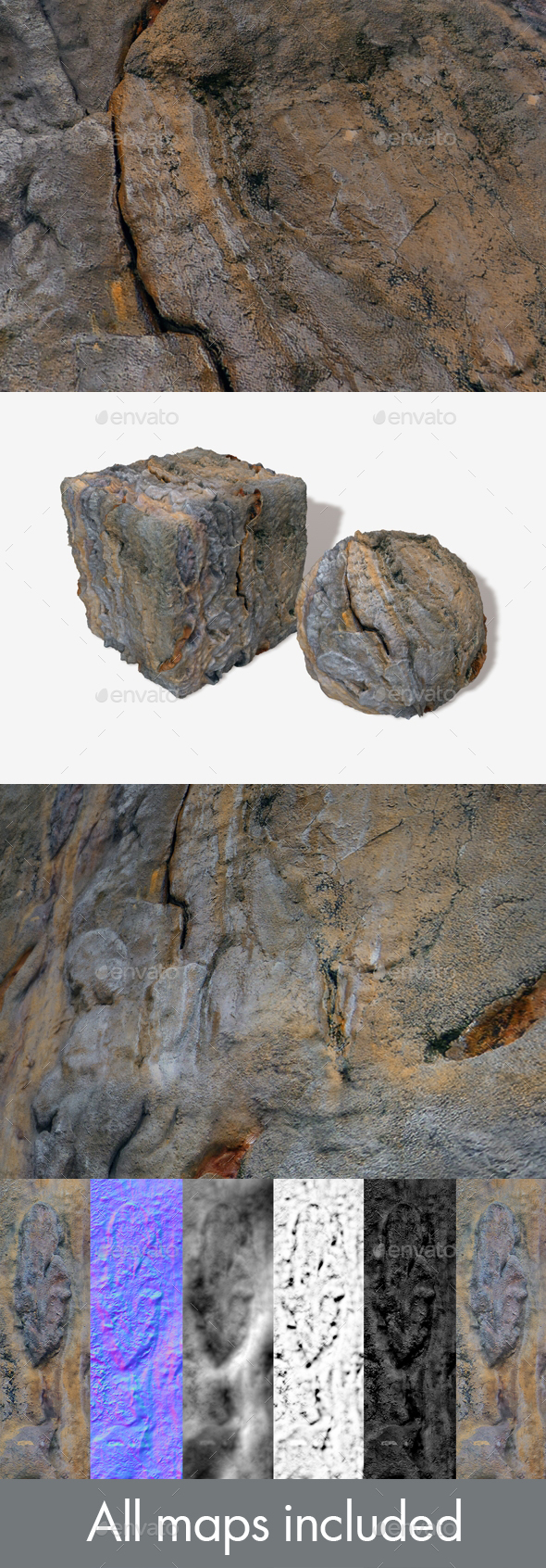 Artificial Rock Face - 3Docean 16316511
