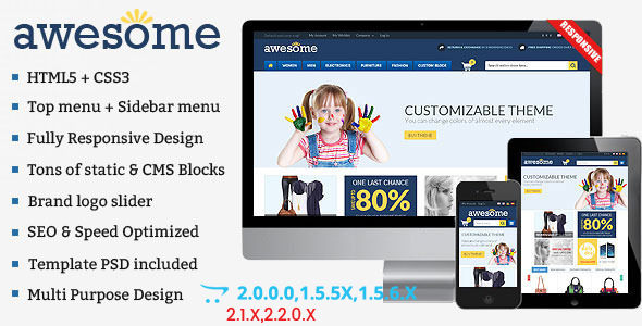Awesome - Responsive - ThemeForest 8851116
