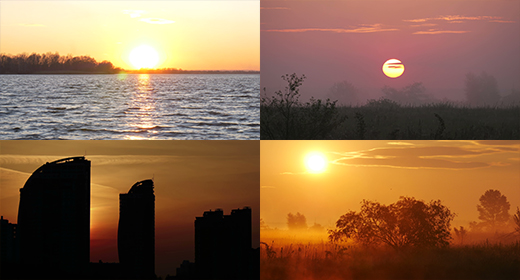 Sunset and Sunrise 4K