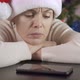 Woman Wait New Year Message - VideoHive Item for Sale