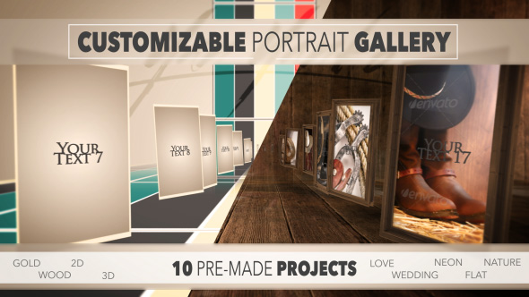 Customizable Portrait Gallery