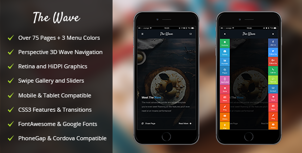 Wave Mobile - ThemeForest 16335817