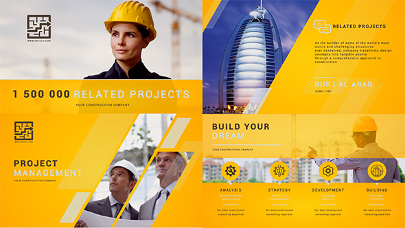 Construction Building Presentation - VideoHive 16264830