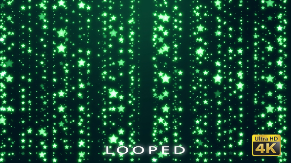 Green Stars Glitter Backrgound alt