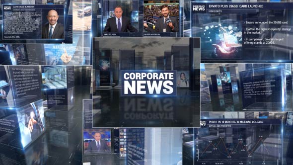 Corporate News Broadcast Full Package