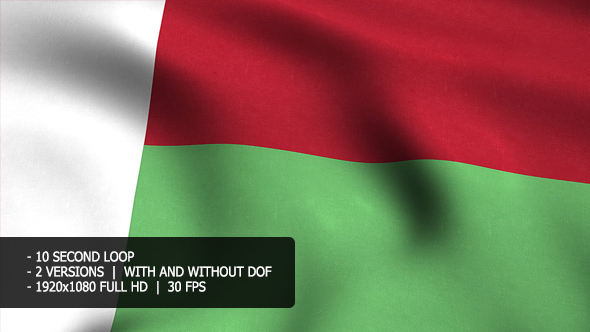 Madagascar Flag Background alt