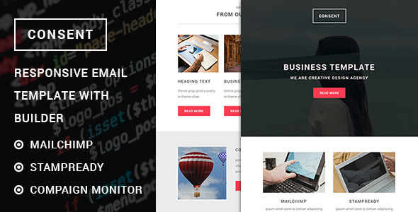 Consent - Responsive Email template with Stampready builder