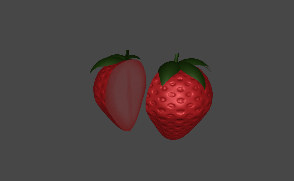 Low Poly Strawberry For Games by CMS_Games_LLC | 3DOcean