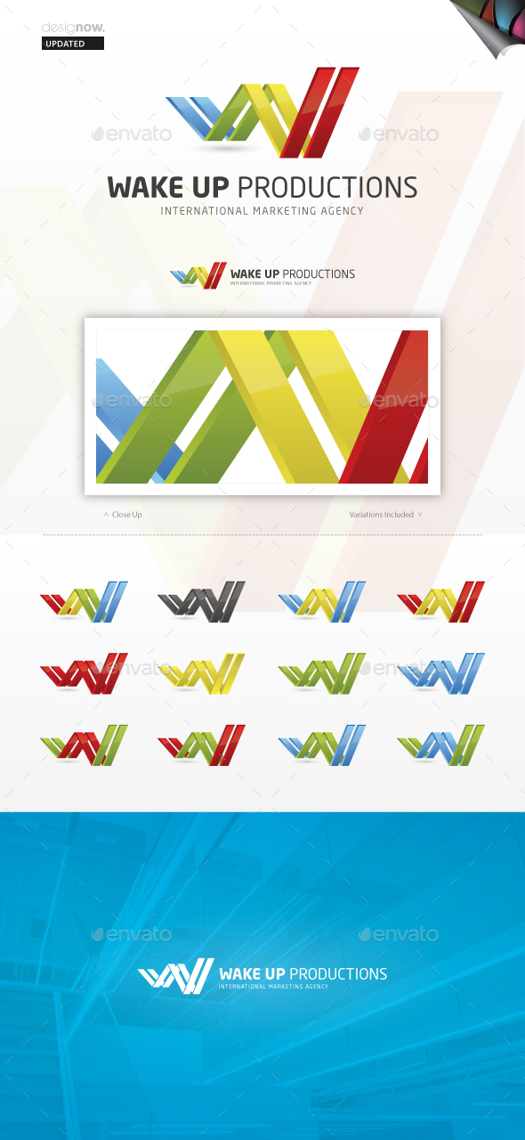 Wake Up Productions - Abstract Logo Templates