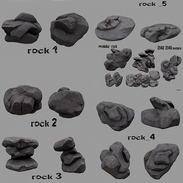 rocks - 3Docean 16354414