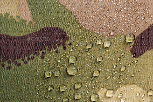 Camouflage waterproof fabric - Stock Photo - Images