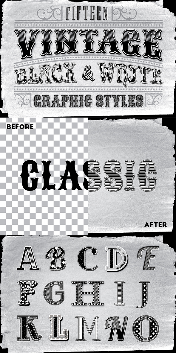 Vintage Black and White Styles