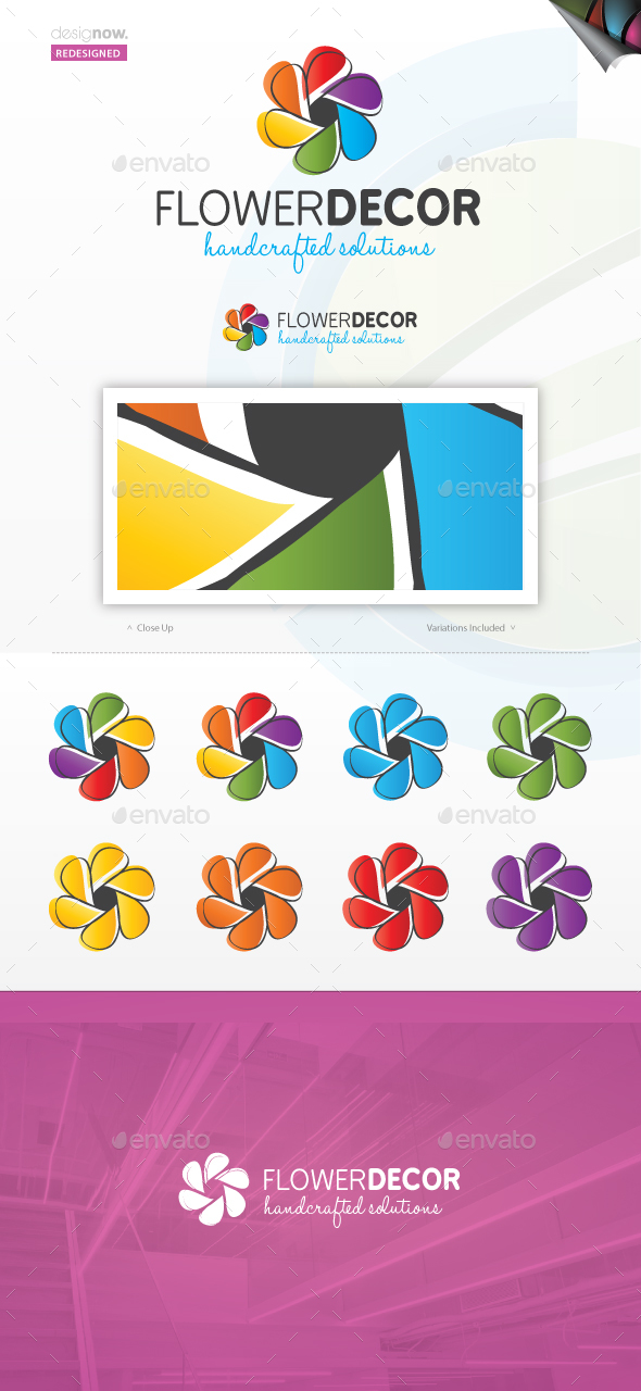 Flower Decor - Nature Logo Templates