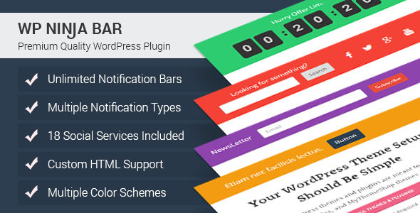 Ninja Bar for WordPress - CodeCanyon Item for Sale