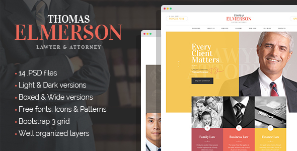 LawyerAttorney - corporate - ThemeForest 16363034