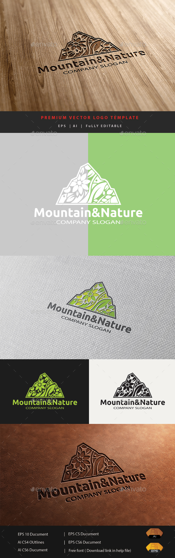 Mountain&Nature - Nature Logo Templates