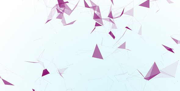 Polygons And Dots Purple Background