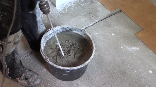 Builder Mix Glue Mixture For Tile Stick With Special Tool