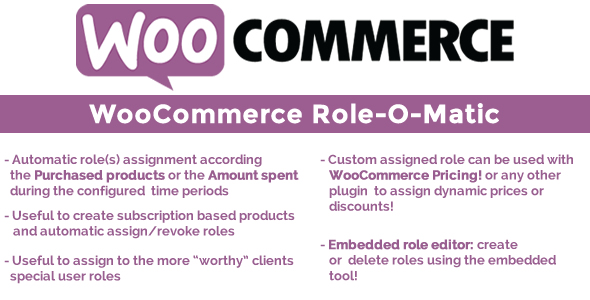 WooCommerce Role-O-Matic - CodeCanyon 15418671